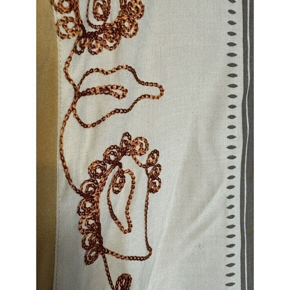 D-icon Men's Short Sleeve Shirt Size Medium Silk Viscose Embroidered Buttons - Picture 7 of 11